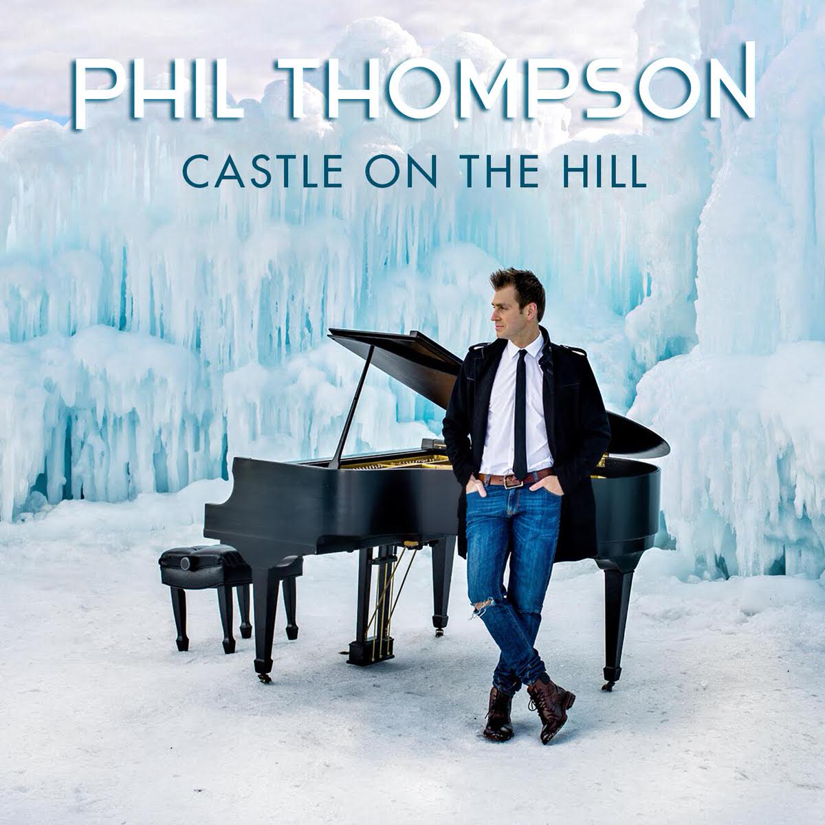 Phil Thompson at Grand Piano in Ice Castle Performing Ed Sheeran's Castle on the Hill